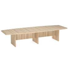 OfficeSource OS Conference Tables Boat Shaped Conference Table with Slab Base