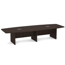OfficeSource OS Conference Tables Boat Shaped Conference Table with Slab Base
