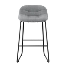 Jaden Half-back Fabric Stool - Set of 2