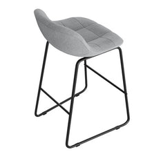 Jaden Half-back Fabric Stool - Set of 2