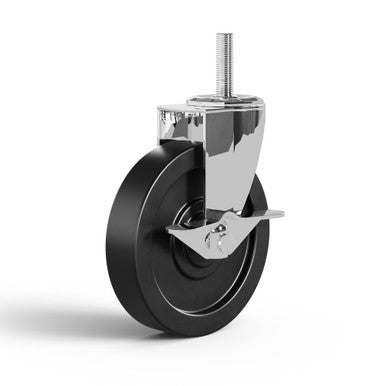 OfficeSource 4'' PU Casters for Wire Racks - Set of 4