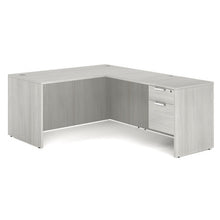 OfficeSource OS Laminate Collection Single 3/4 Pedestal ''L'' Desk - 60'' x 30''