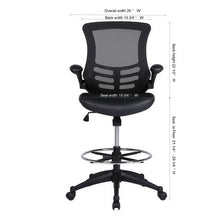 Serene 2.0 Bonded Leather Flip Arm Stool