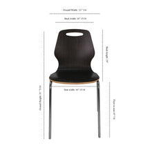 OfficeSource | Shay | Hourglass Bentwood Standard Height Café Chair - Set of 2