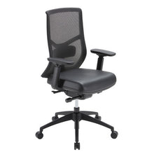 OfficeSource Starlight High Back Luxe Task Chair with Black Frame and Seat Slider