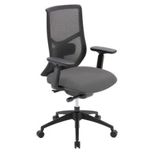 OfficeSource Starlight High Back Luxe Task Chair with Black Frame and Seat Slider