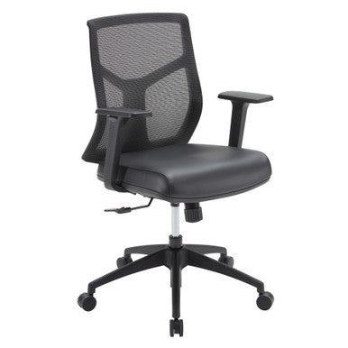 OfficeSource Starlight Mid Back Basic Task Chair with Black Frame