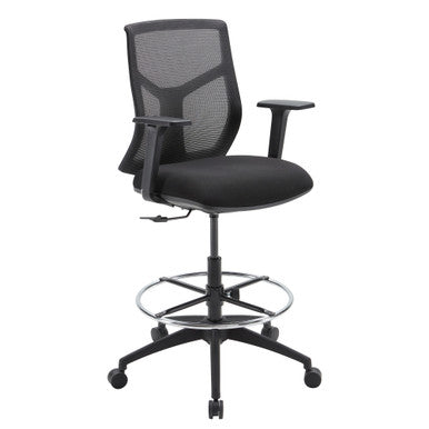 OfficeSource Starlight Mid Back Stool with Black Frame