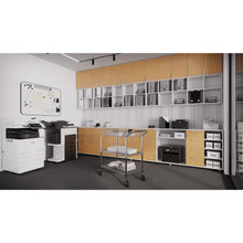 OfficeSource 3-Shelf Chrome Cart with Casters
