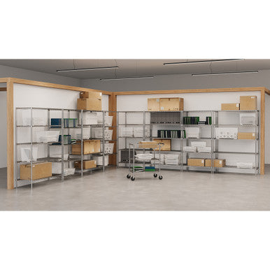 OfficeSource 5-Shelf 36''Wx24''Dx72''H Wire Rack