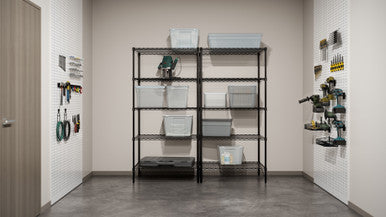 OfficeSource 5-Shelf 36''Wx24''Dx72''H Wire Rack
