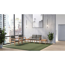 OfficeSource Aiden 2-Seater with Half Arm