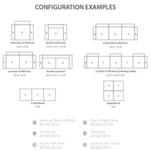 OfficeSource | Saxon | Modular Reception Seating Short Left Arm