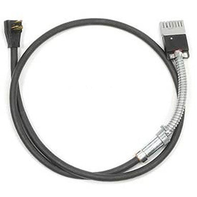 OfficeSource Modular Electric System Single Circuit Whip with 3 Prong Plug - 72''