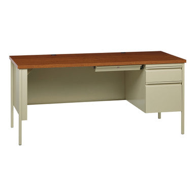OfficeSource | Raleigh | 66''W Single Right Pedestal Desk