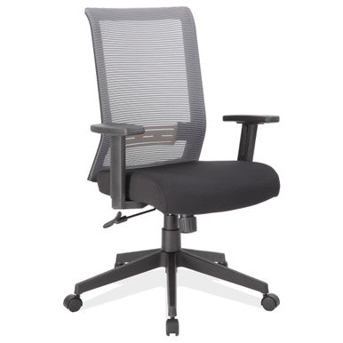 OfficeSource | Interchangeable | Mesh High Back Task Chair with Black Base