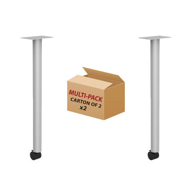 OfficeSource Training Tables by OfficeSource Post Leg with Caster