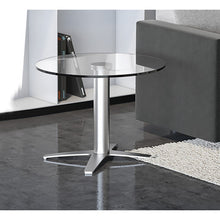 OfficeSource | OS Reception Tables | 24'' Round Clear Glass Top - Requires Base