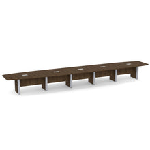OfficeSource | OS Laminate Conference Tables | Expandable Boat Shaped Conference Table with Elliptical Base - 24'