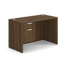 OfficeSource OS Laminate Collection Single 3/4 Pedestal Desk - 48'' x 24''