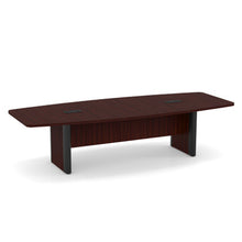 OfficeSource | OS Conference Tables | Boat Shaped Conference Table with Elliptical Base - 10'