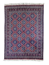 7x5 Traditional Afghan Wool Rug – Frontier Collection Style