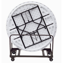 OfficeSource Melamine Folding Tables Edge Stacking Round Table Truck