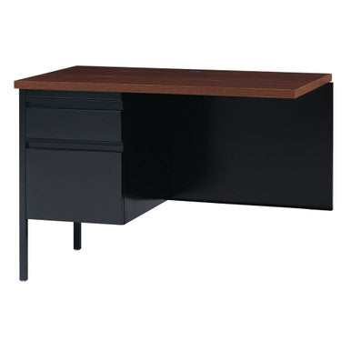 OfficeSource | Raleigh | 42''W Single Pedestal Steel Return