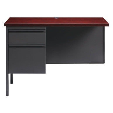OfficeSource | Raleigh | 42''W Single Pedestal Steel Return