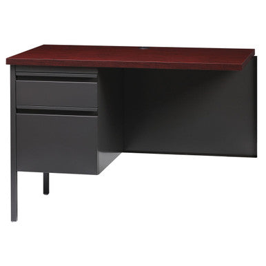 OfficeSource | Raleigh | 42''W Single Pedestal Steel Return
