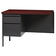 OfficeSource | Raleigh | 42''W Single Pedestal Steel Return