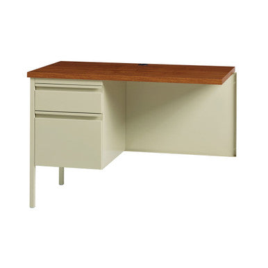 OfficeSource | Raleigh | 42''W Single Pedestal Steel Return