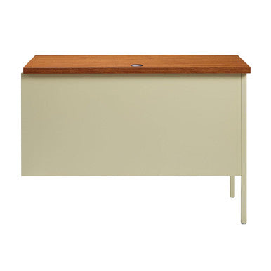 OfficeSource | Raleigh | 42''W Single Pedestal Steel Return