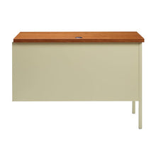 OfficeSource | Raleigh | 42''W Single Pedestal Steel Return
