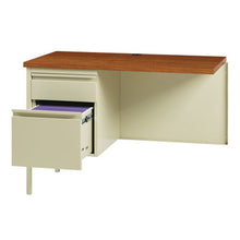 OfficeSource | Raleigh | 42''W Single Pedestal Steel Return