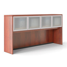 OfficeSource | OS Laminate | Optional Silver Glass Hutch Doors - For OS141OH or OS209OH Open Hutches