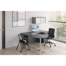 OfficeSource | OS Laminate | Optional Silver Glass Hutch Doors - For  OS144OH, OS208OH, & P2044OH Hutches
