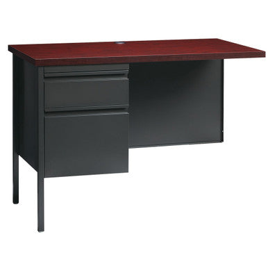 OfficeSource | Raleigh | 42''W Single Pedestal Steel Return