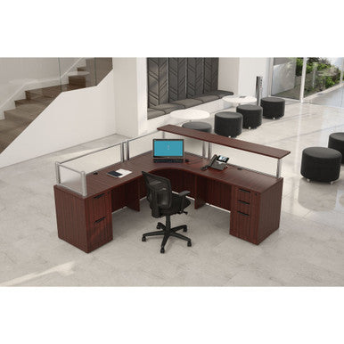 OfficeSource | Borders II Collection | Frosted Acrylic Panel 71''W x 12''H