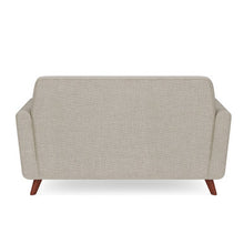 OfficeSource | Partridge | Loveseat with Light Wood Legs