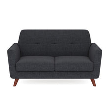 OfficeSource | Partridge | Loveseat with Light Wood Legs