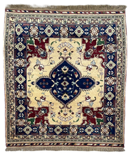 3x5 Afghan Caravan Collection Rug – Tribal Red & Black Wool