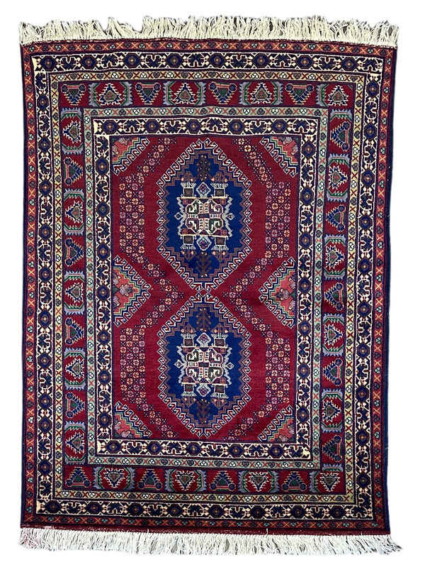 3x5 Silk Road Collection Rug – Handmade Afghan Wool Carpet