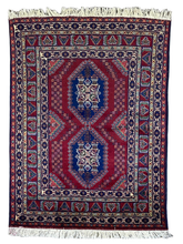 3x5 Silk Road Collection Rug – Handmade Afghan Wool Carpet