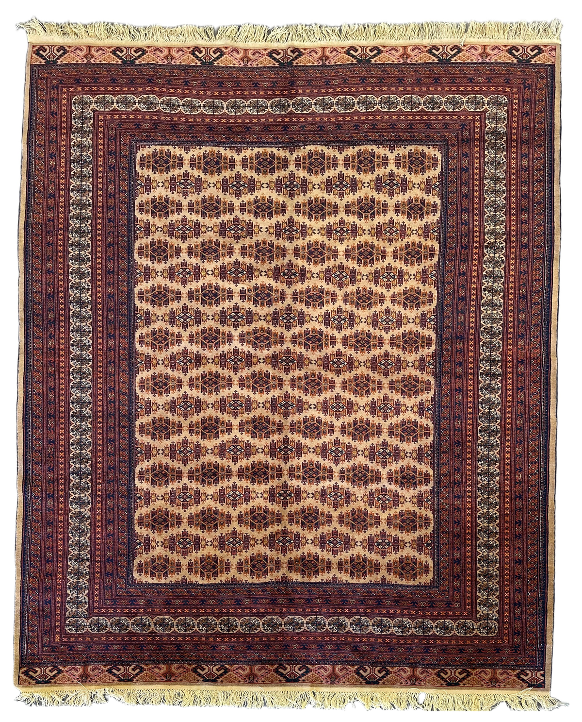 7x10 Silk Road Collection Rug – Handmade Afghan Wool Carpet