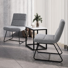 Lenox 22'' x 16'' Rectangular  Side Table with Black Metal Base